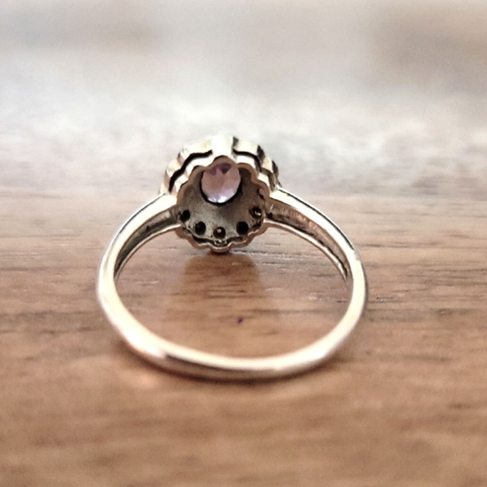 Sundance Sterling Silver Amethyst & Opal Ring - Picture 3 of 4